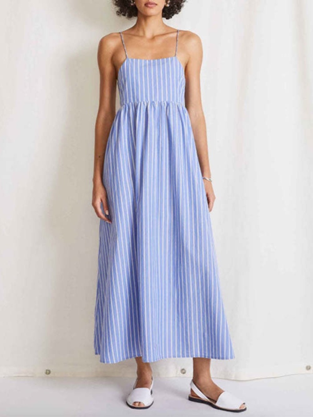 A Piece Apart Striped Organic Cotton Maxi Dress Size Medium Like New